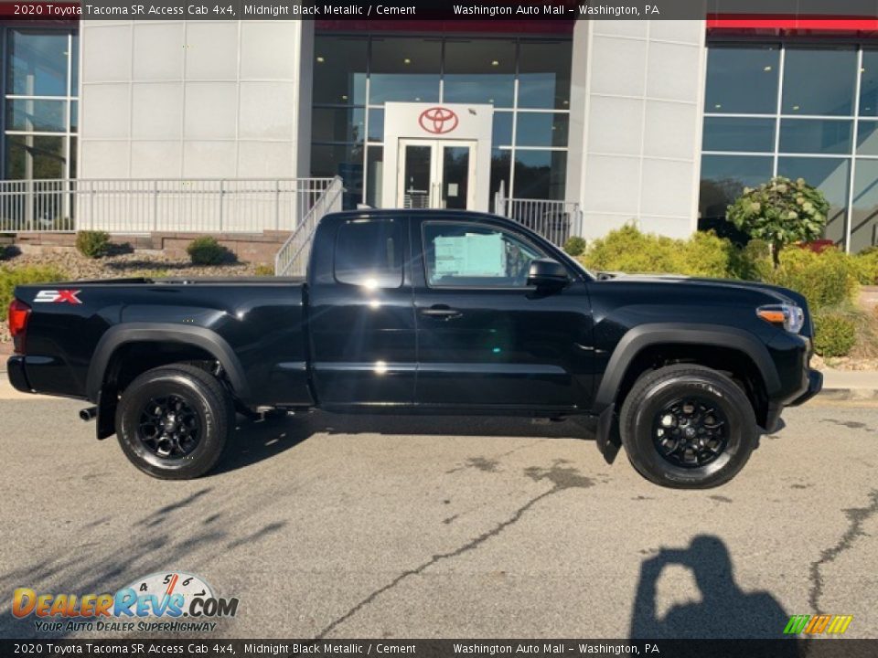 2020 Toyota Tacoma SR Access Cab 4x4 Midnight Black Metallic / Cement Photo #30