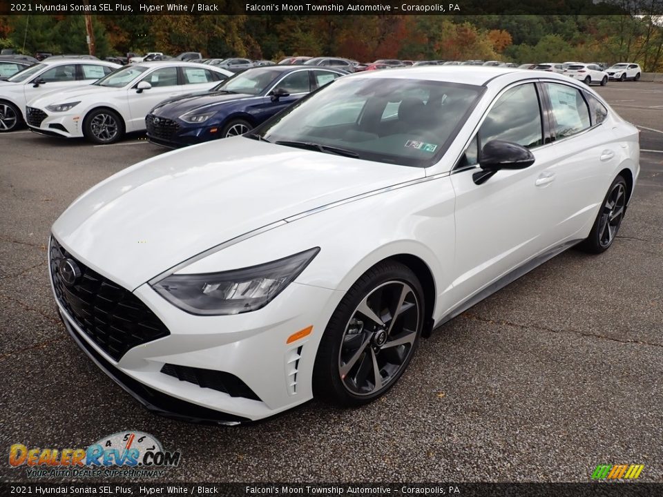 Hyper White 2021 Hyundai Sonata SEL Plus Photo #5