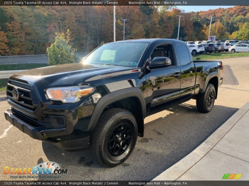 2020 Toyota Tacoma SR Access Cab 4x4 Midnight Black Metallic / Cement Photo #33