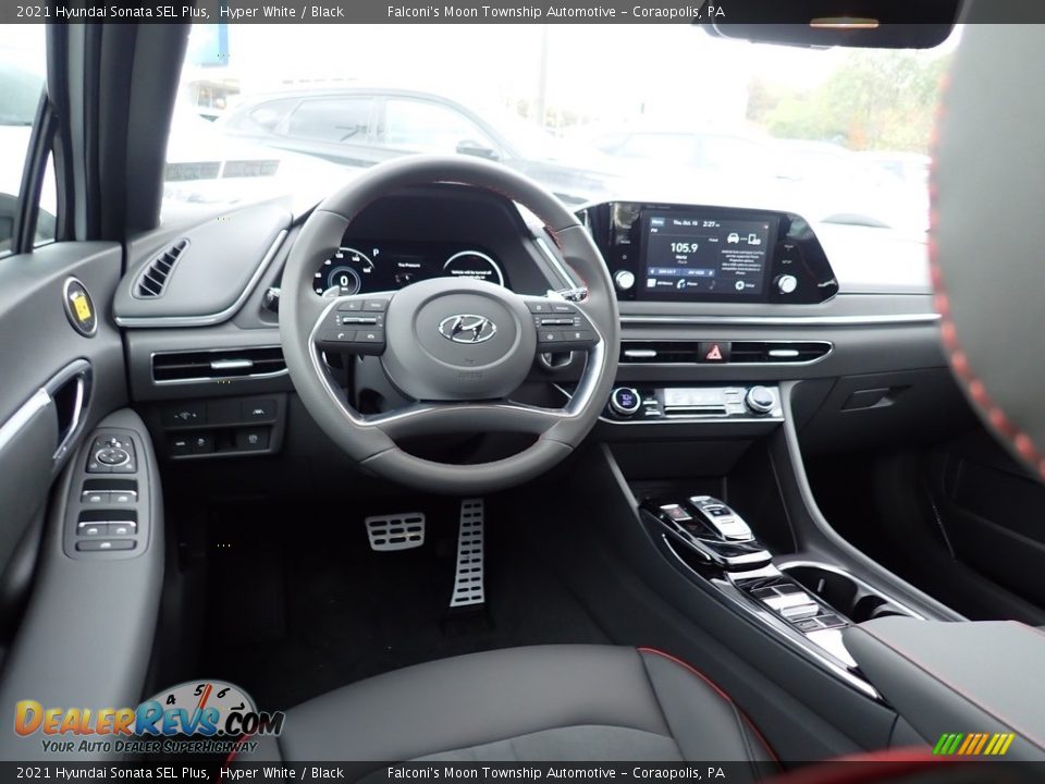 Black Interior - 2021 Hyundai Sonata SEL Plus Photo #9