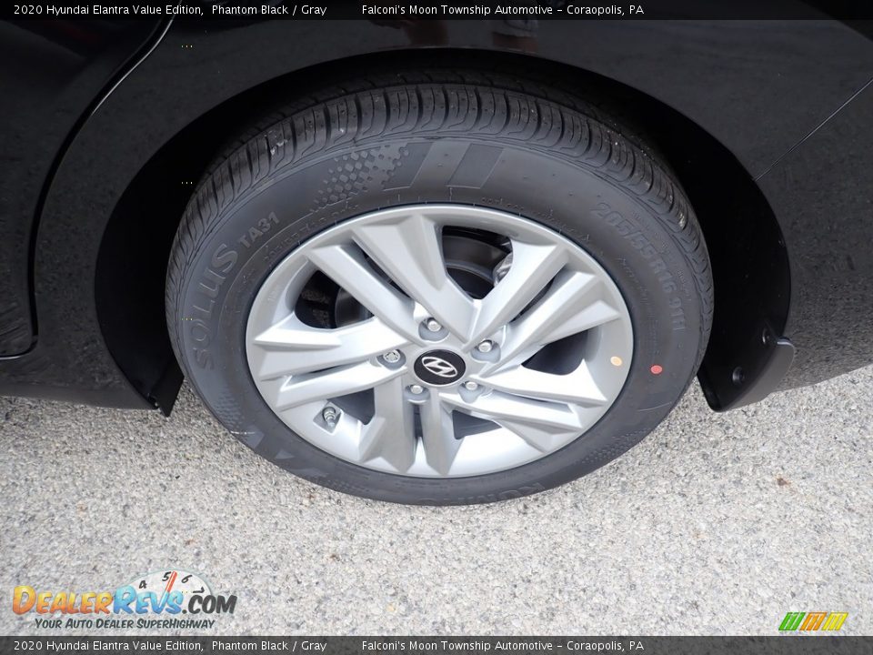 2020 Hyundai Elantra Value Edition Phantom Black / Gray Photo #7