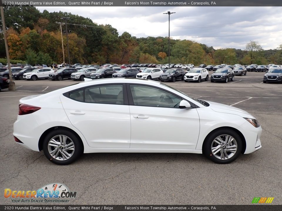 2020 Hyundai Elantra Value Edition Quartz White Pearl / Beige Photo #1