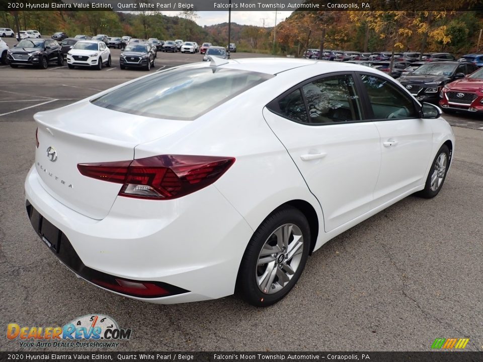 2020 Hyundai Elantra Value Edition Quartz White Pearl / Beige Photo #2