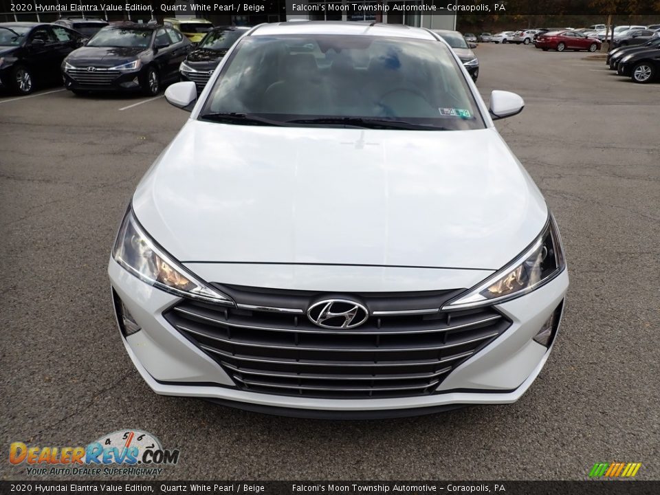 2020 Hyundai Elantra Value Edition Quartz White Pearl / Beige Photo #4