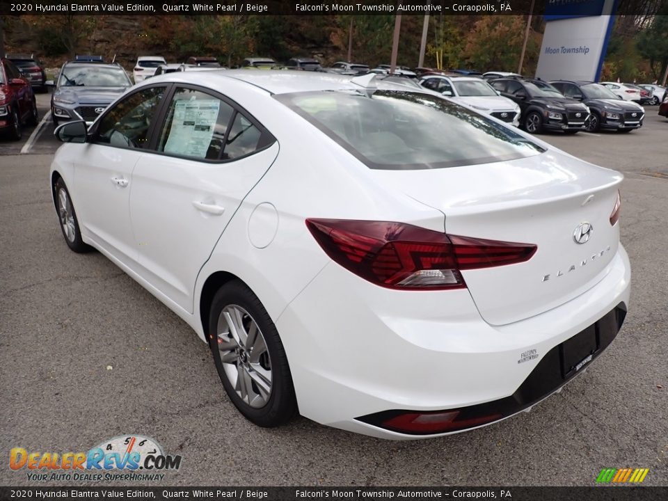 2020 Hyundai Elantra Value Edition Quartz White Pearl / Beige Photo #6