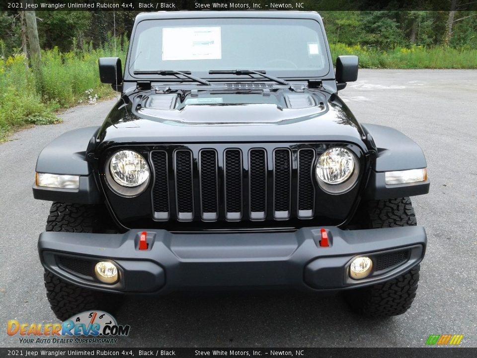 2021 Jeep Wrangler Unlimited Rubicon 4x4 Black / Black Photo #3