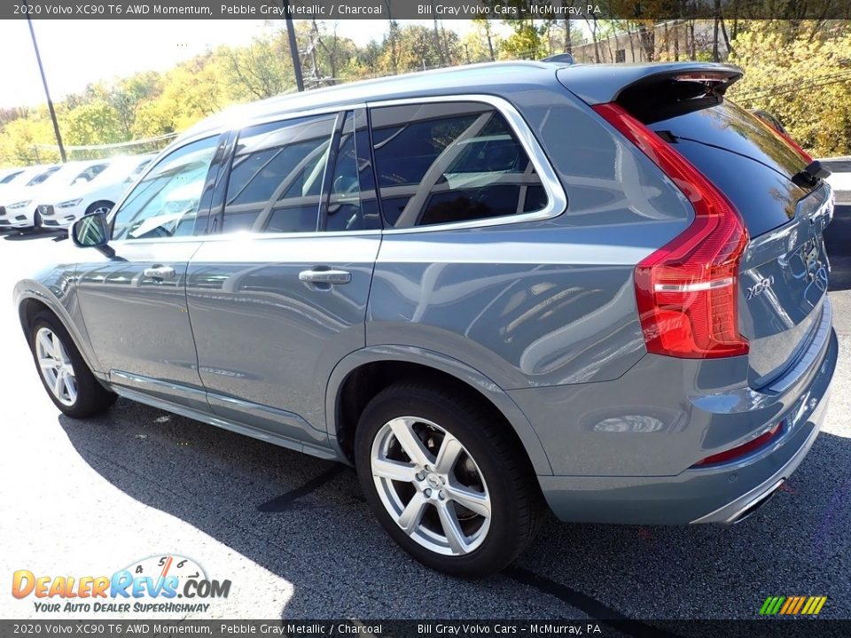 2020 Volvo XC90 T6 AWD Momentum Pebble Gray Metallic / Charcoal Photo #6