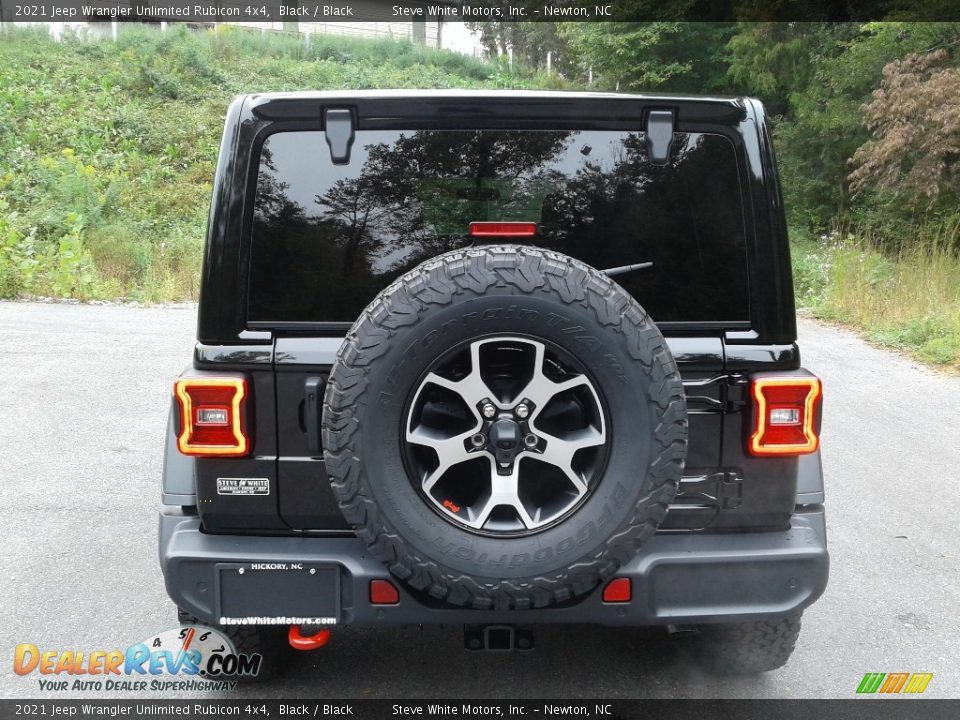 2021 Jeep Wrangler Unlimited Rubicon 4x4 Black / Black Photo #7