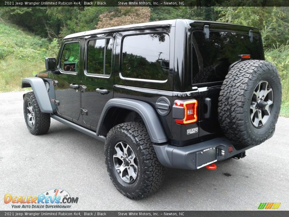 2021 Jeep Wrangler Unlimited Rubicon 4x4 Black / Black Photo #8