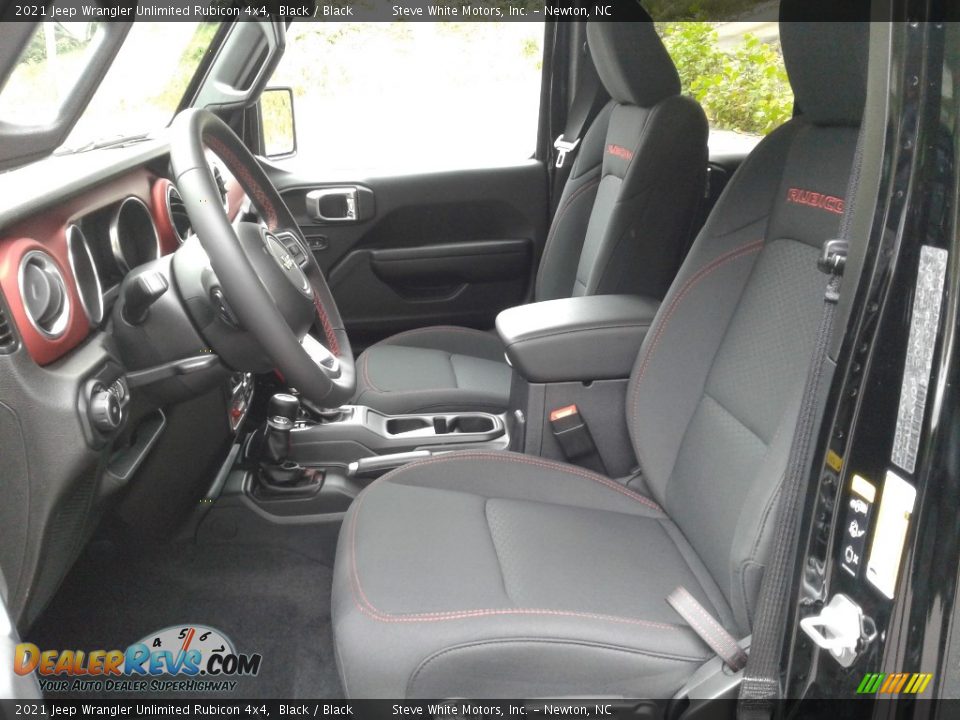 Front Seat of 2021 Jeep Wrangler Unlimited Rubicon 4x4 Photo #10