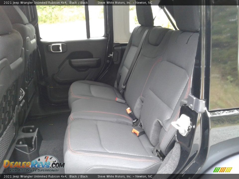 Rear Seat of 2021 Jeep Wrangler Unlimited Rubicon 4x4 Photo #12