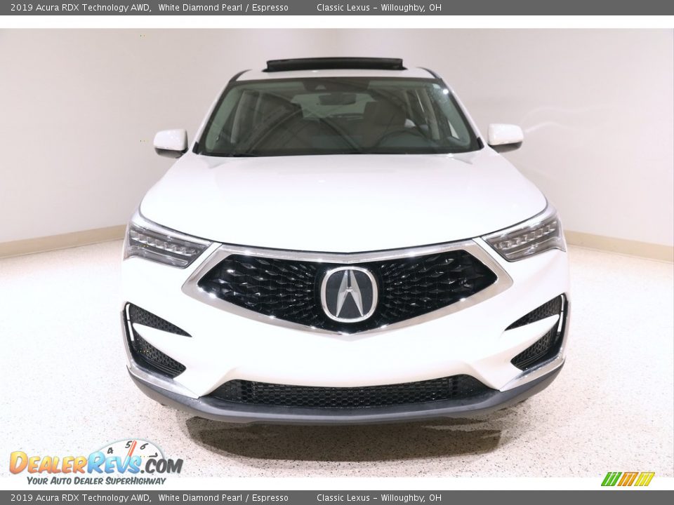 2019 Acura RDX Technology AWD White Diamond Pearl / Espresso Photo #2