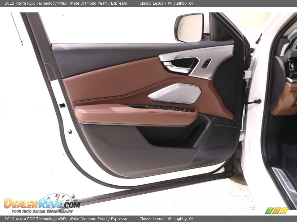 2019 Acura RDX Technology AWD White Diamond Pearl / Espresso Photo #4