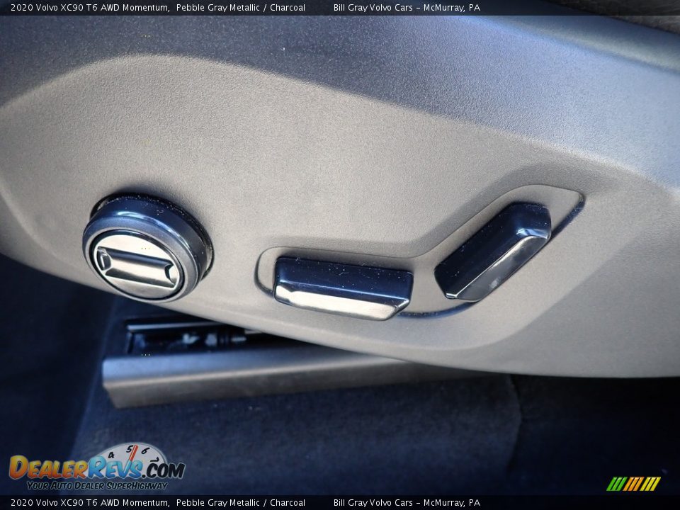 2020 Volvo XC90 T6 AWD Momentum Pebble Gray Metallic / Charcoal Photo #18