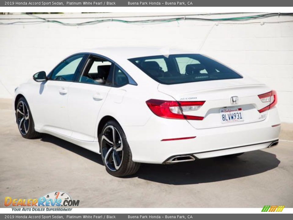 2019 Honda Accord Sport Sedan Platinum White Pearl / Black Photo #2