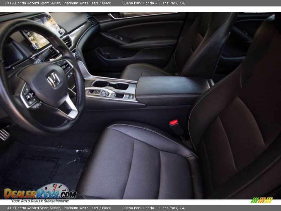 2019 Honda Accord Sport Sedan Platinum White Pearl / Black Photo #3