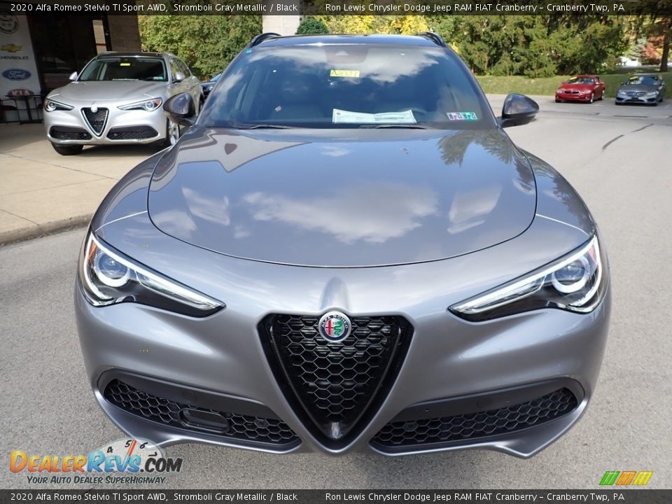 2020 Alfa Romeo Stelvio TI Sport AWD Stromboli Gray Metallic / Black Photo #2