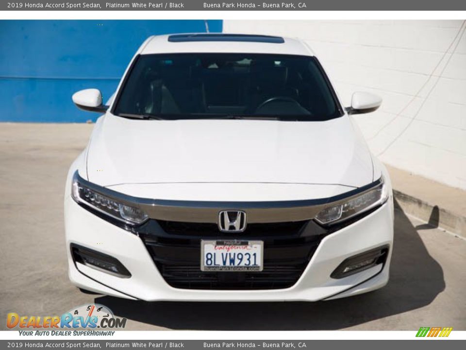 2019 Honda Accord Sport Sedan Platinum White Pearl / Black Photo #7