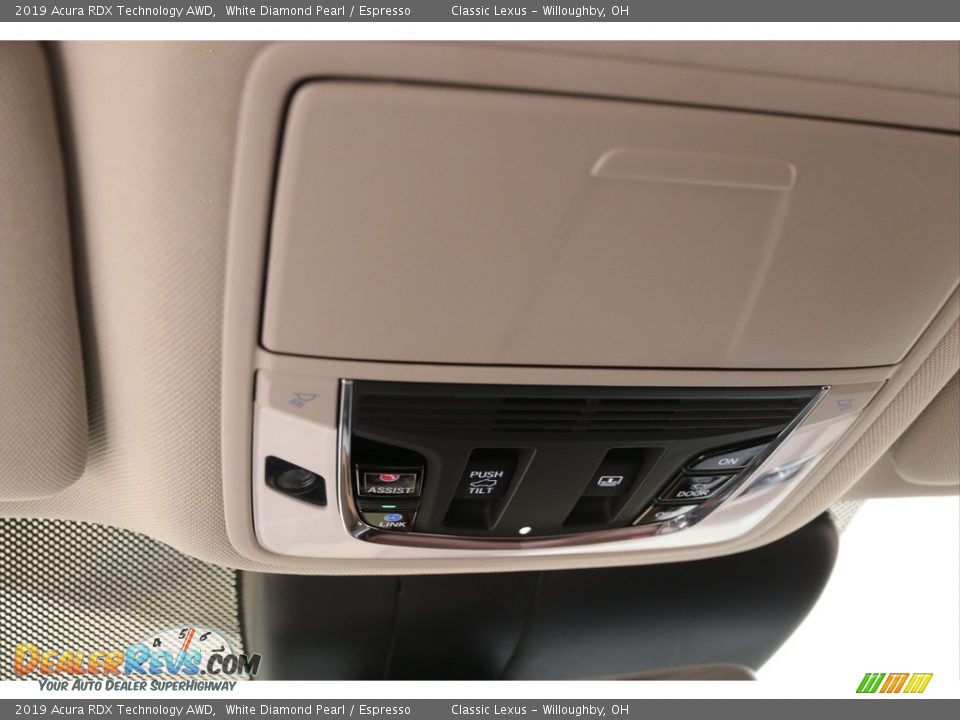 2019 Acura RDX Technology AWD White Diamond Pearl / Espresso Photo #12
