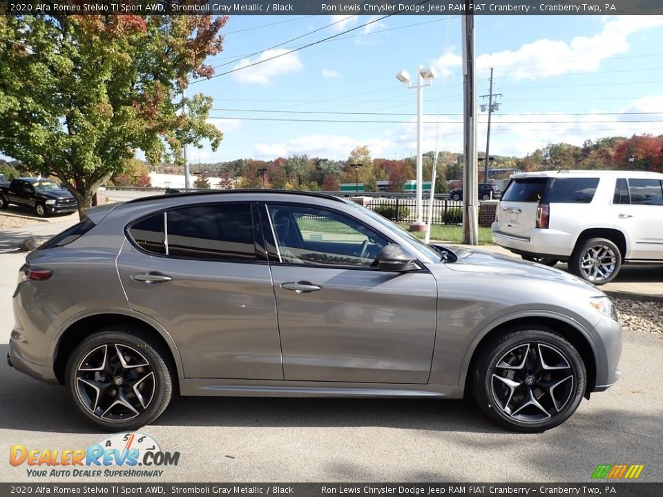 Stromboli Gray Metallic 2020 Alfa Romeo Stelvio TI Sport AWD Photo #4