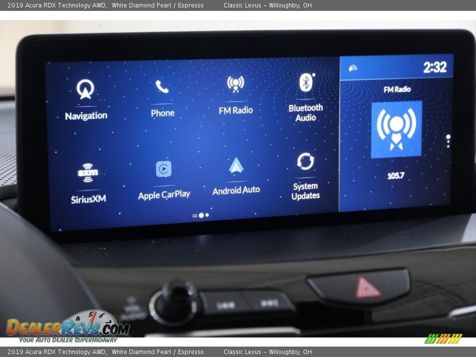 2019 Acura RDX Technology AWD White Diamond Pearl / Espresso Photo #14