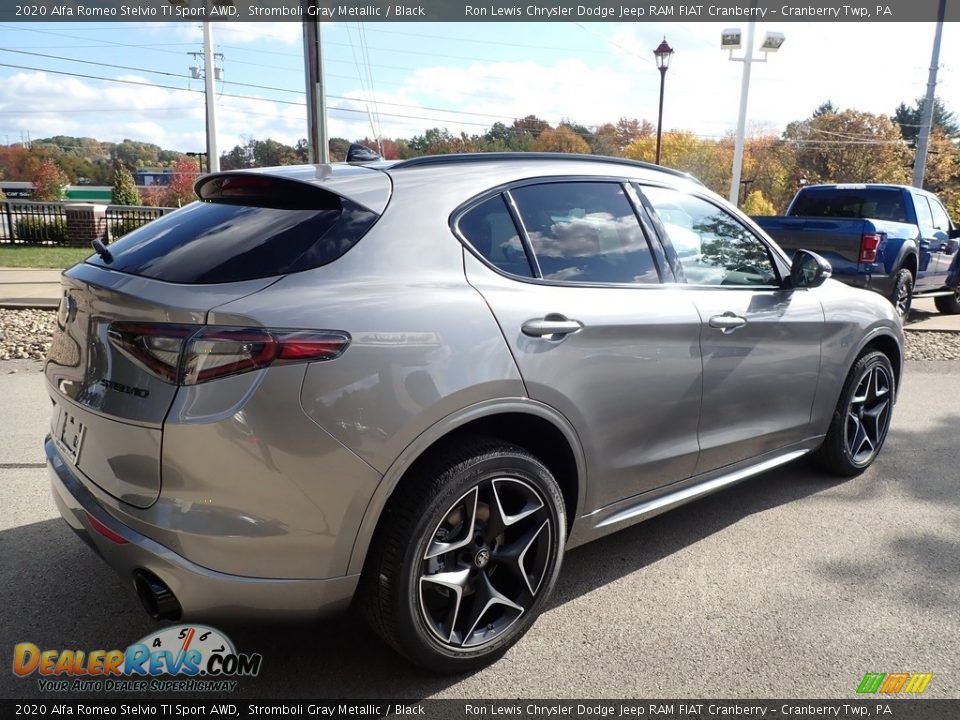 2020 Alfa Romeo Stelvio TI Sport AWD Stromboli Gray Metallic / Black Photo #5