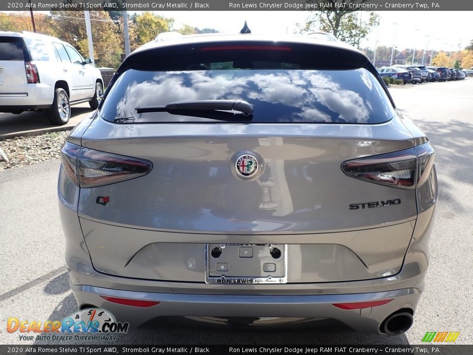 2020 Alfa Romeo Stelvio TI Sport AWD Stromboli Gray Metallic / Black Photo #6