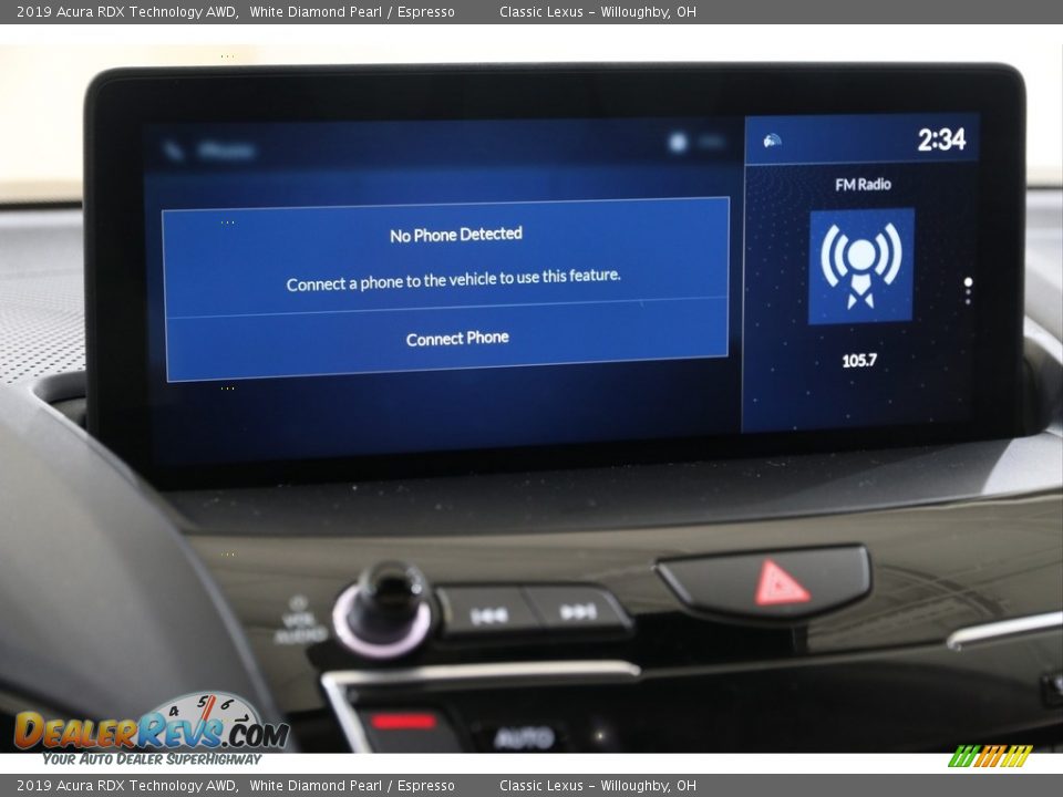 2019 Acura RDX Technology AWD White Diamond Pearl / Espresso Photo #16