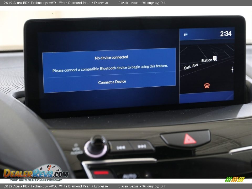 2019 Acura RDX Technology AWD White Diamond Pearl / Espresso Photo #18