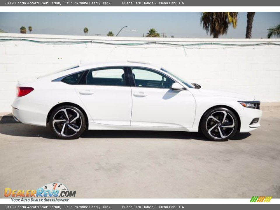 2019 Honda Accord Sport Sedan Platinum White Pearl / Black Photo #12