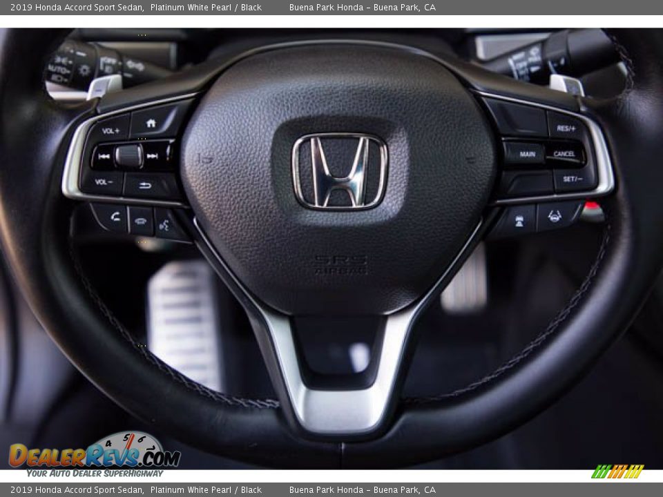 2019 Honda Accord Sport Sedan Platinum White Pearl / Black Photo #13