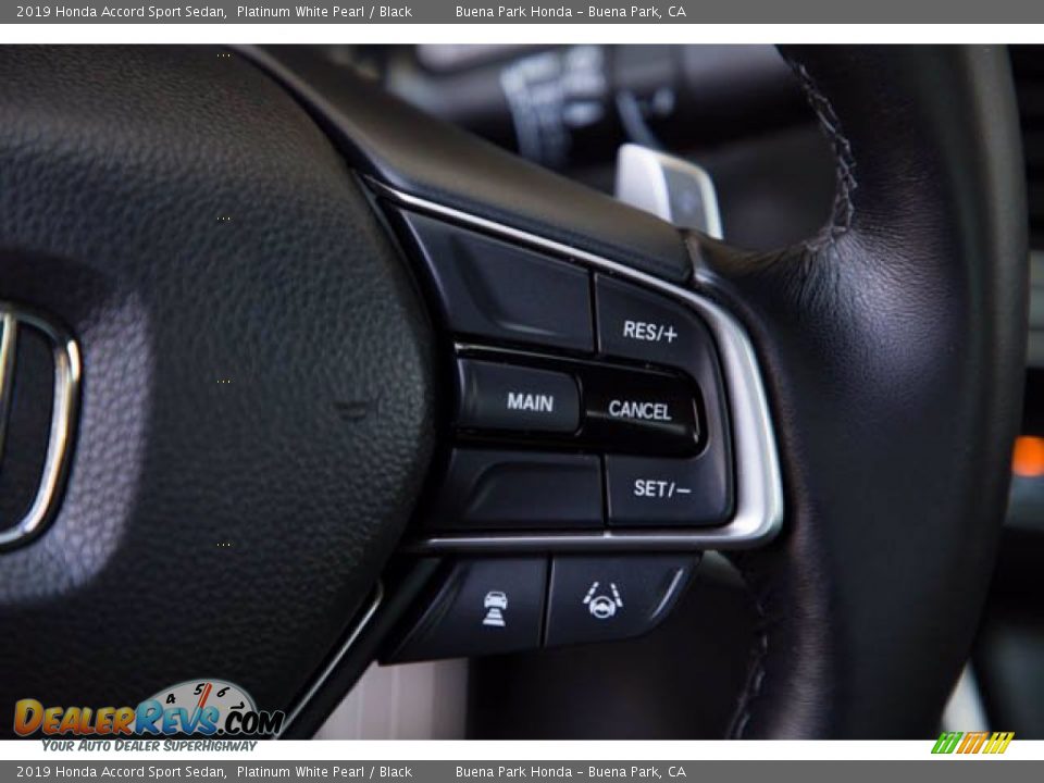 2019 Honda Accord Sport Sedan Platinum White Pearl / Black Photo #15