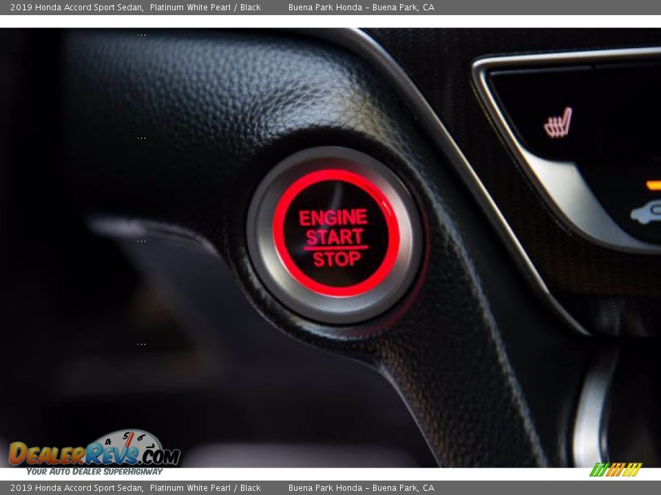 2019 Honda Accord Sport Sedan Platinum White Pearl / Black Photo #16