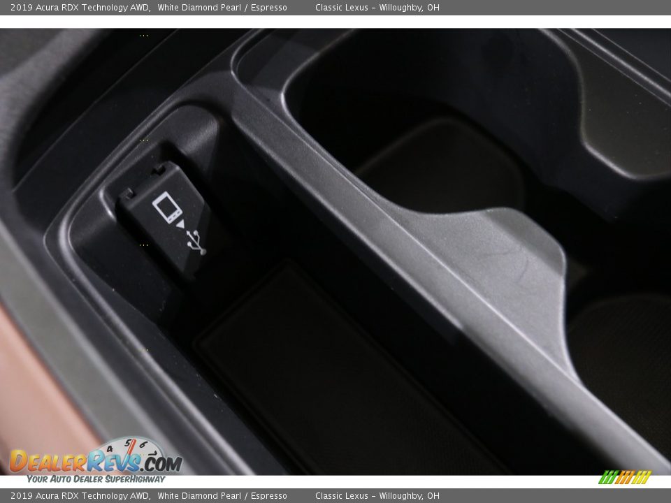 2019 Acura RDX Technology AWD White Diamond Pearl / Espresso Photo #26