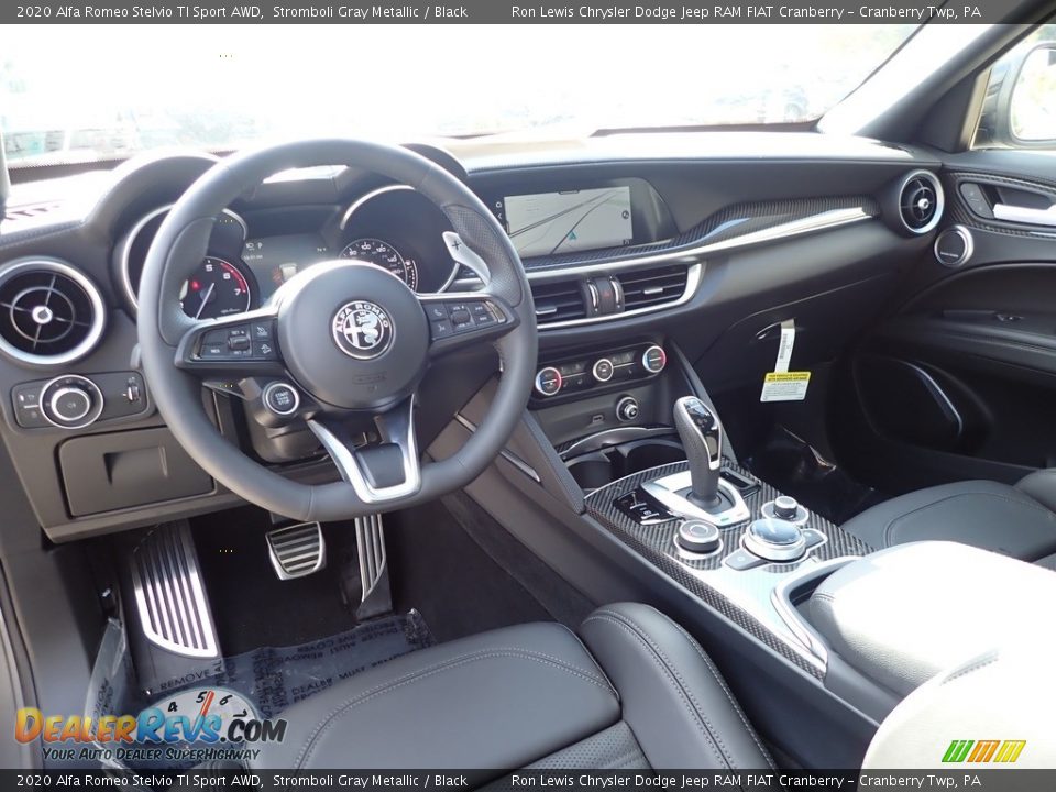 Dashboard of 2020 Alfa Romeo Stelvio TI Sport AWD Photo #15