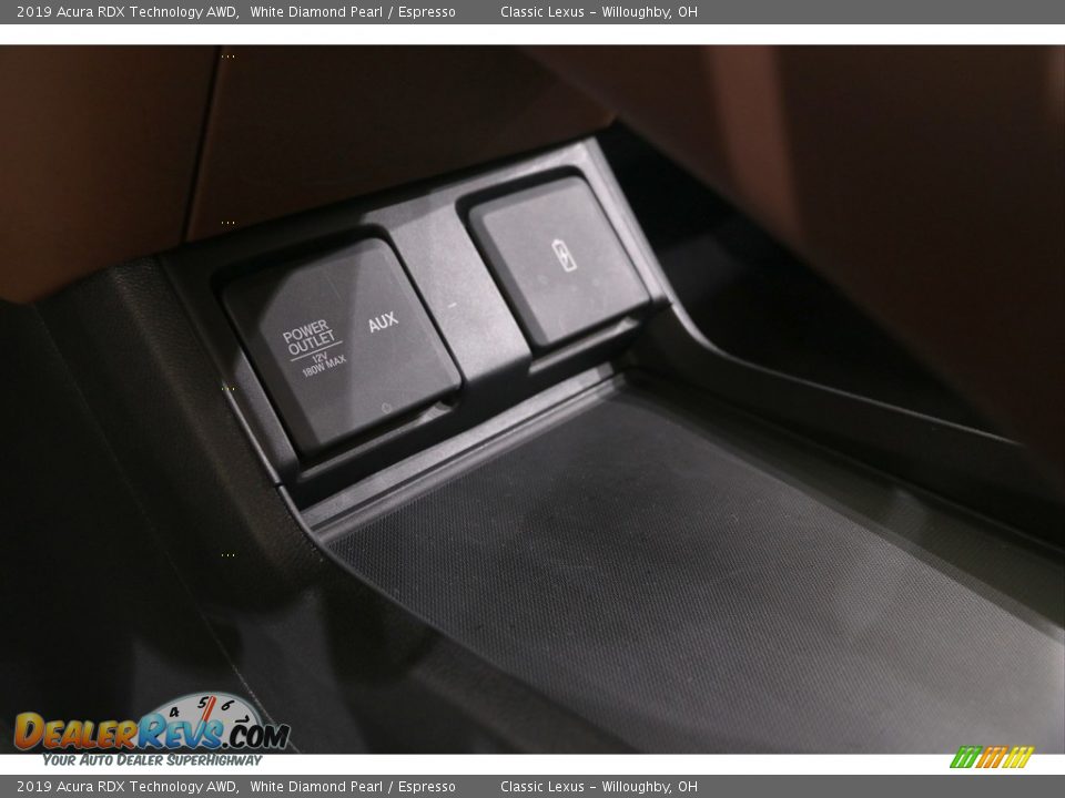 2019 Acura RDX Technology AWD White Diamond Pearl / Espresso Photo #27