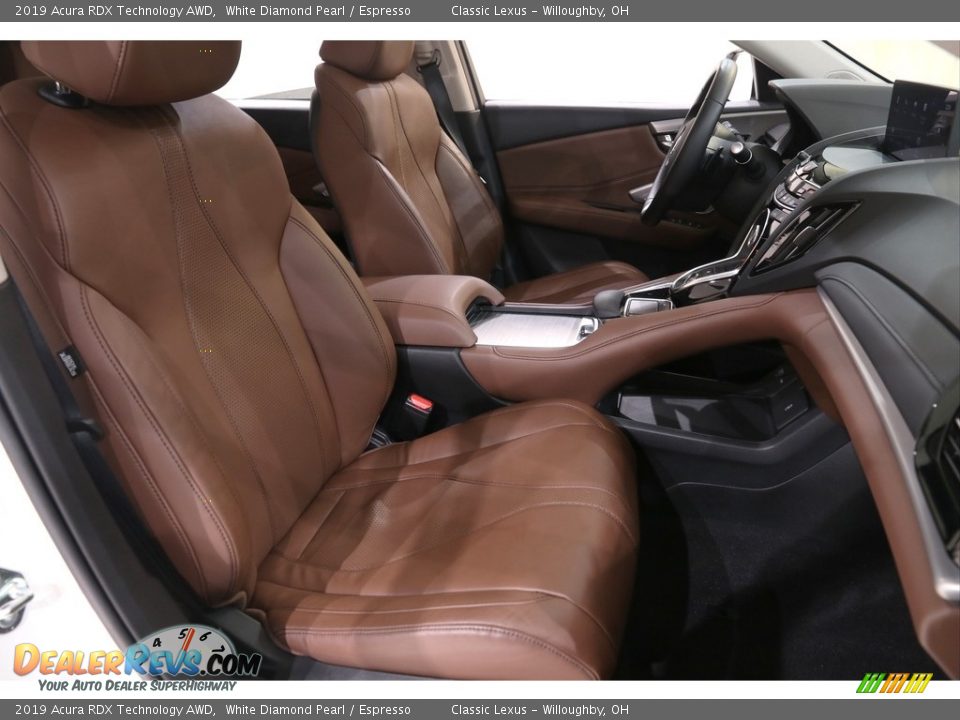 2019 Acura RDX Technology AWD White Diamond Pearl / Espresso Photo #29