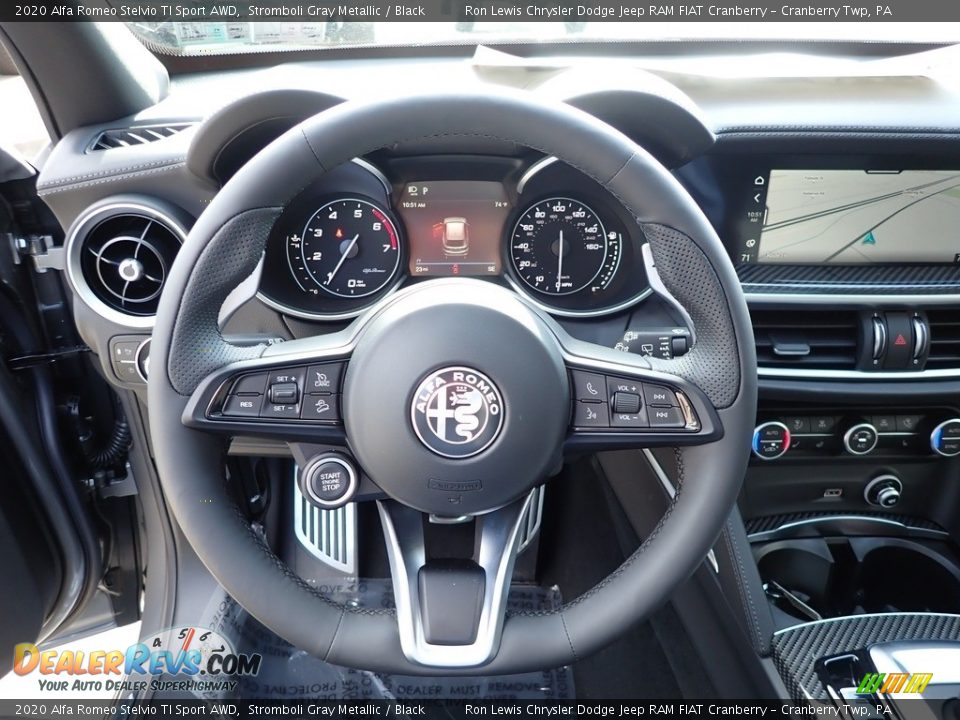 2020 Alfa Romeo Stelvio TI Sport AWD Steering Wheel Photo #17