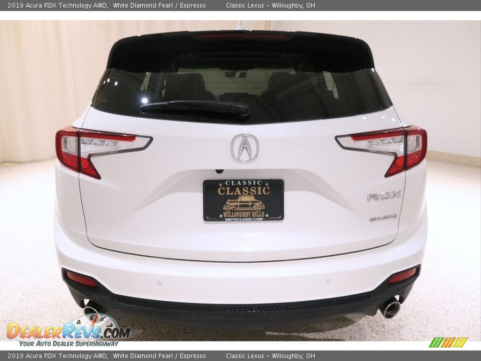 2019 Acura RDX Technology AWD White Diamond Pearl / Espresso Photo #36