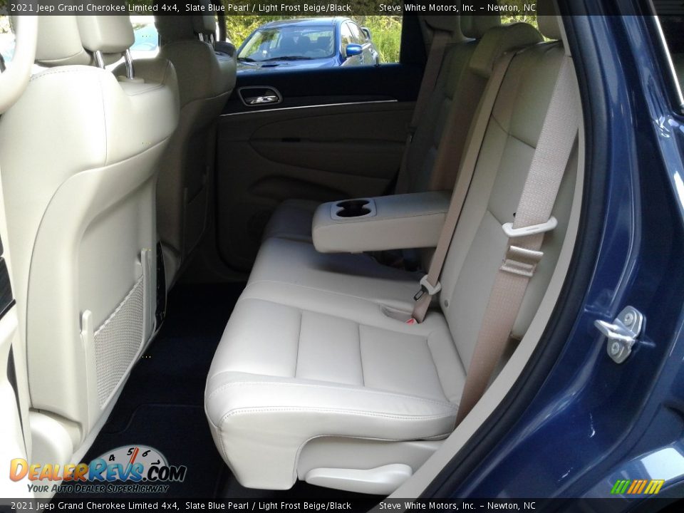 2021 Jeep Grand Cherokee Limited 4x4 Slate Blue Pearl / Light Frost Beige/Black Photo #13
