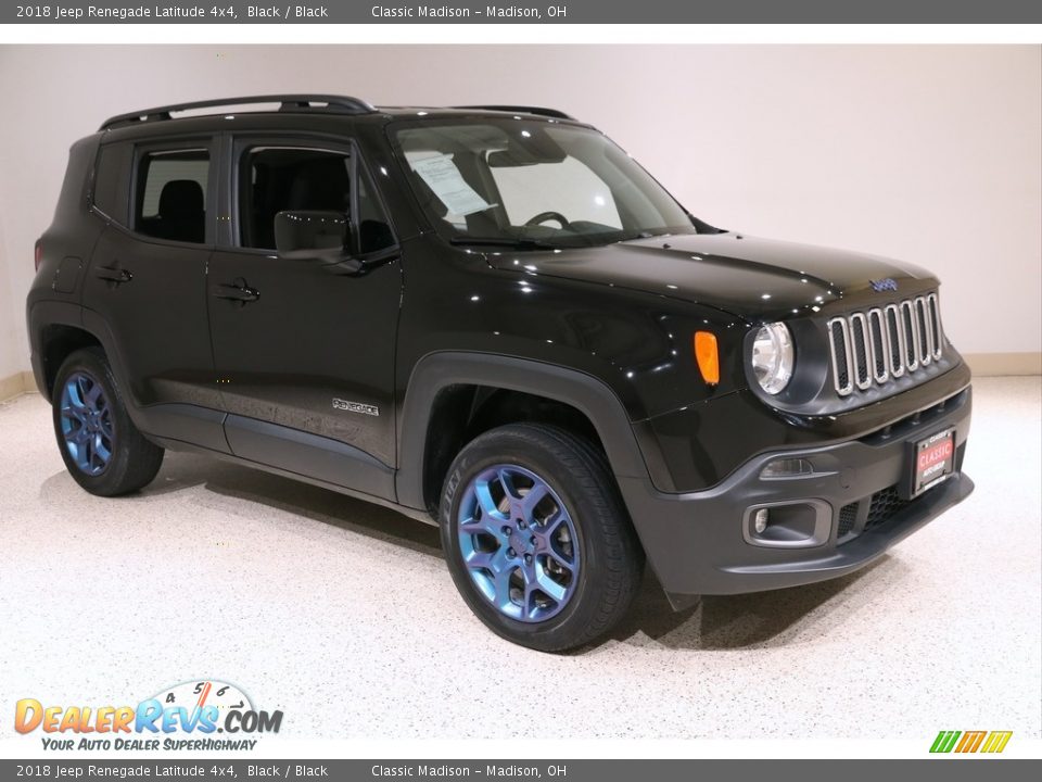 2018 Jeep Renegade Latitude 4x4 Black / Black Photo #1