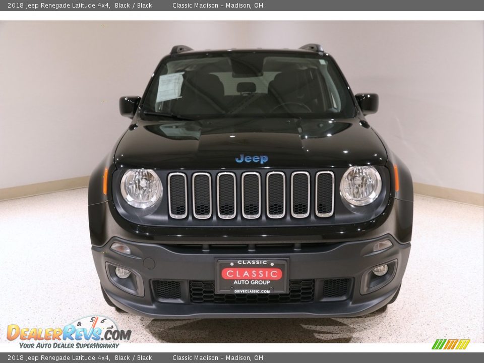 2018 Jeep Renegade Latitude 4x4 Black / Black Photo #2