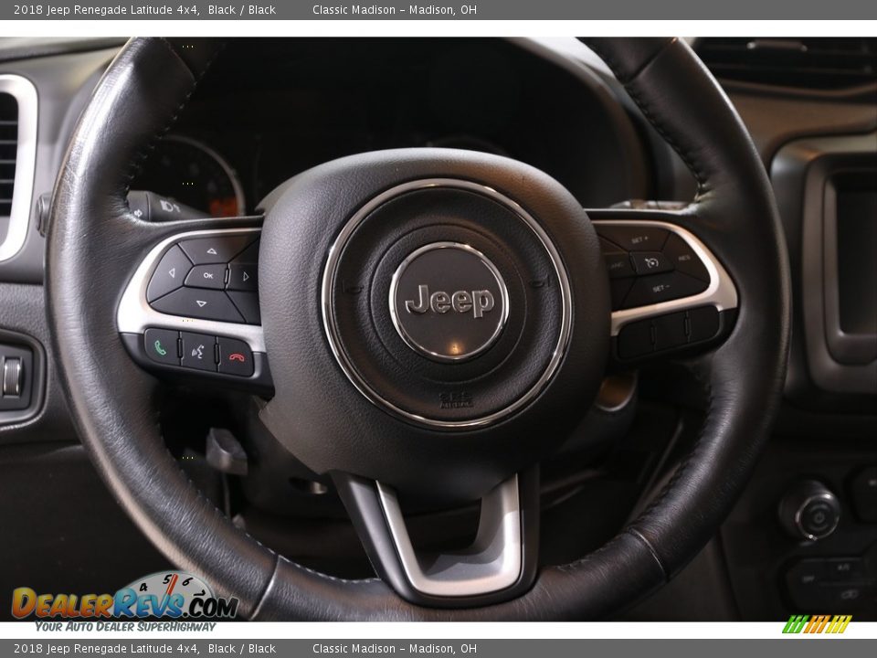 2018 Jeep Renegade Latitude 4x4 Black / Black Photo #6