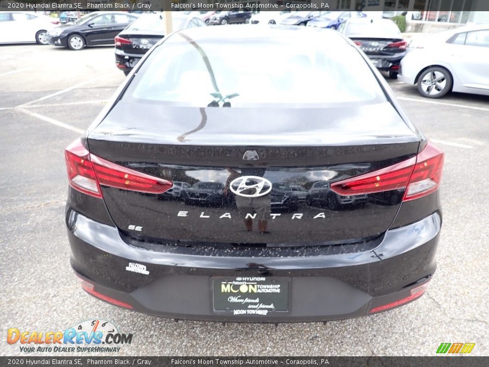 2020 Hyundai Elantra SE Phantom Black / Gray Photo #7
