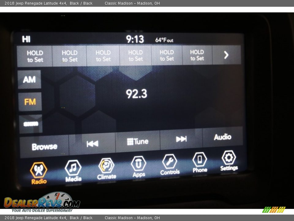 2018 Jeep Renegade Latitude 4x4 Black / Black Photo #9