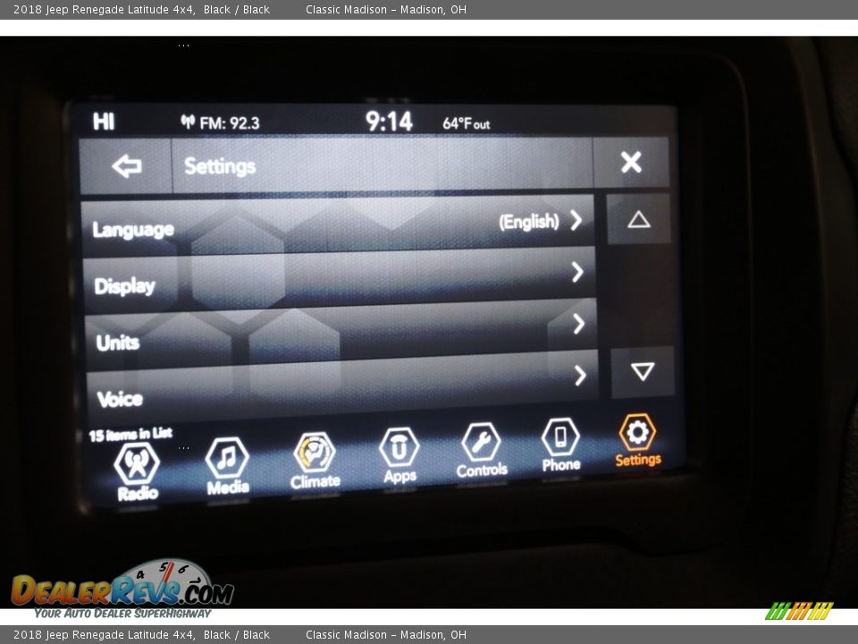 2018 Jeep Renegade Latitude 4x4 Black / Black Photo #17