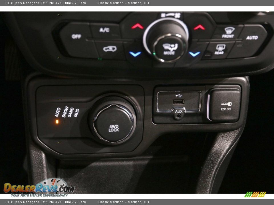 2018 Jeep Renegade Latitude 4x4 Black / Black Photo #19
