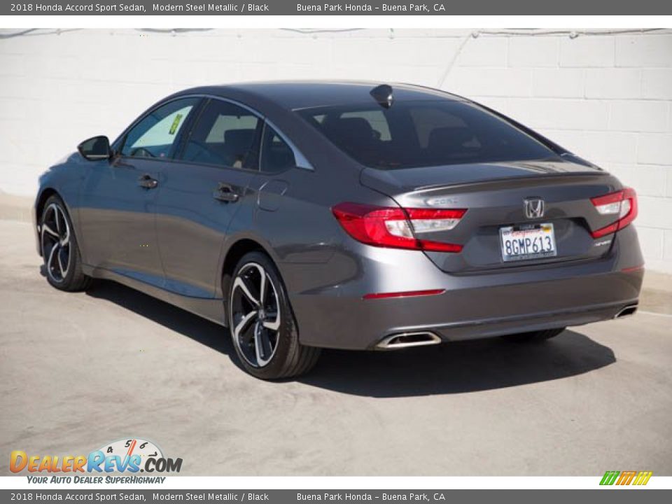 2018 Honda Accord Sport Sedan Modern Steel Metallic / Black Photo #2