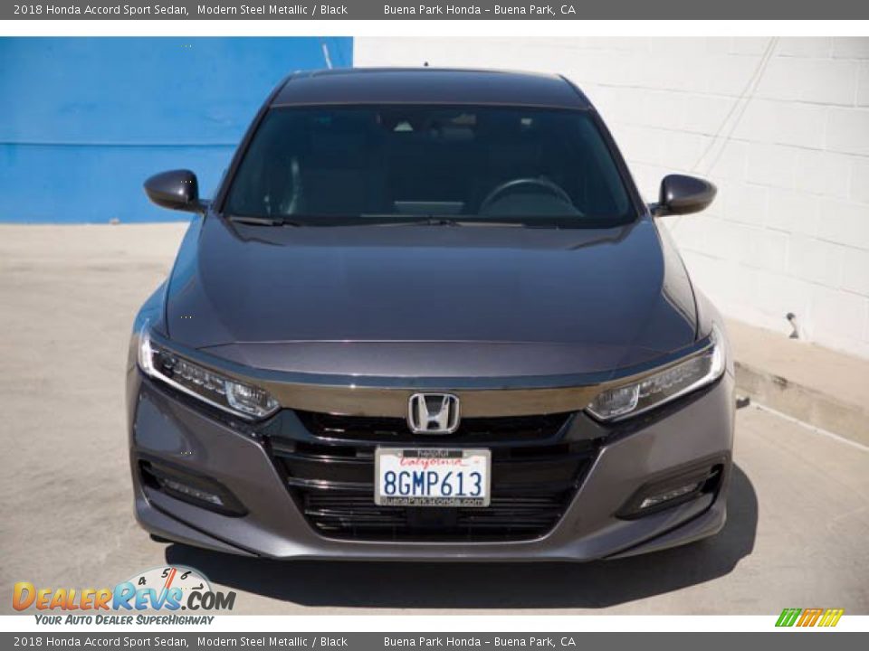 2018 Honda Accord Sport Sedan Modern Steel Metallic / Black Photo #7