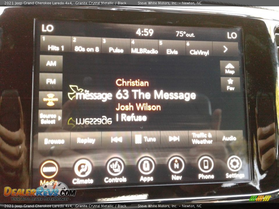 2021 Jeep Grand Cherokee Laredo 4x4 Granite Crystal Metallic / Black Photo #22